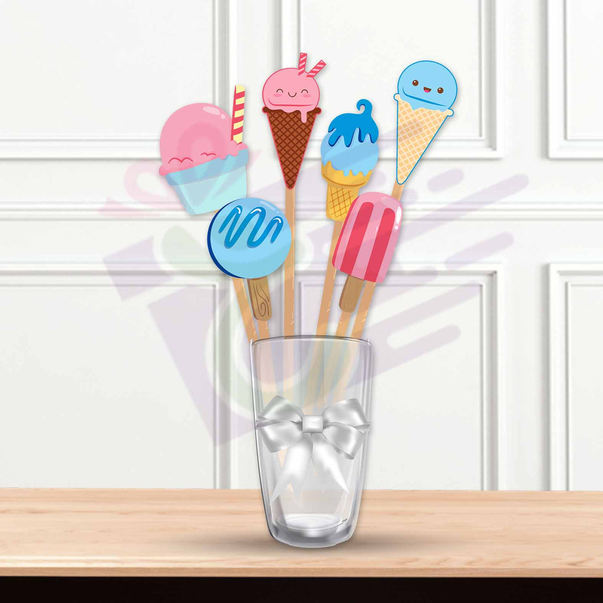 Ice cream gender reveal props – 5ouza3balat