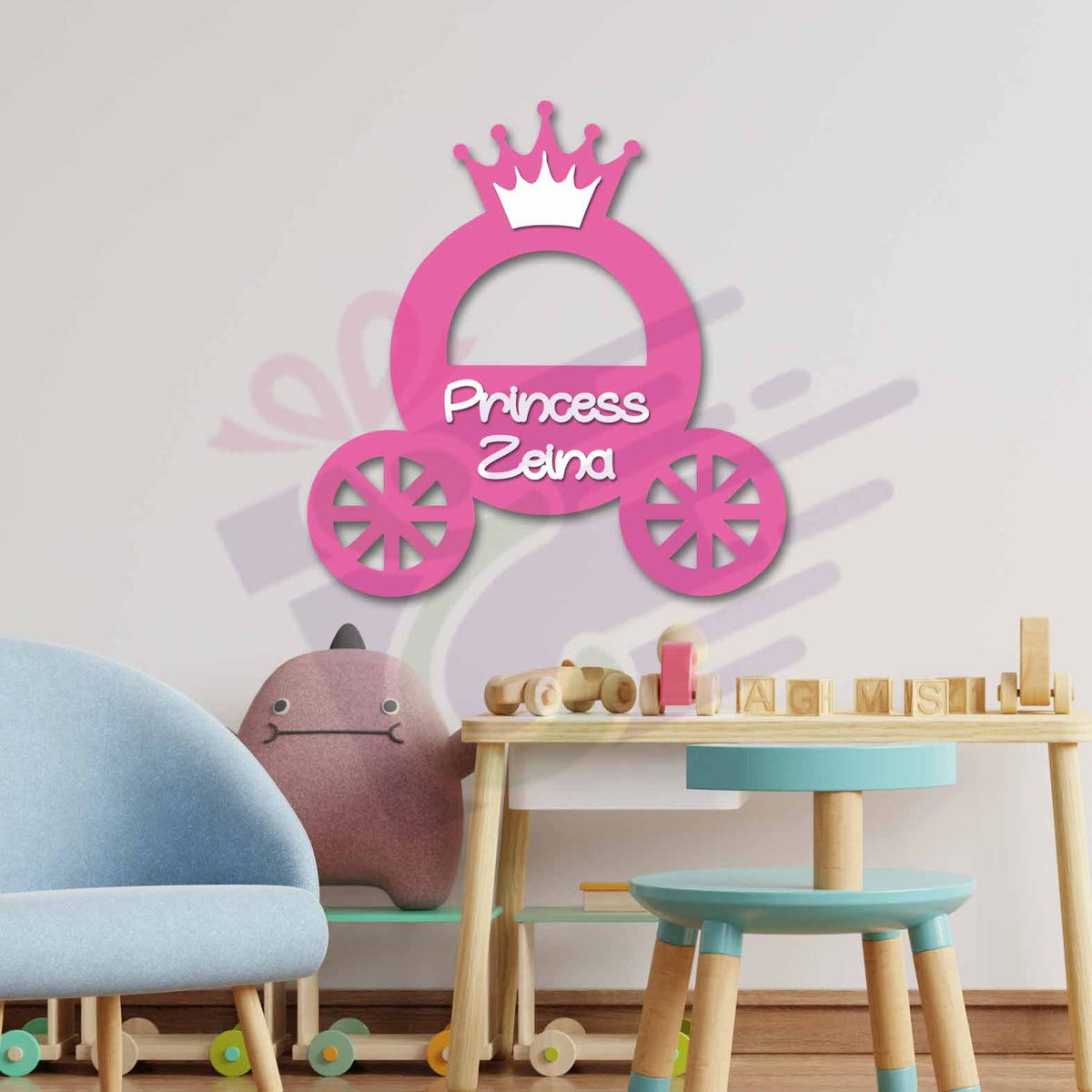 Princess carriage wall decor 5ouza3balat