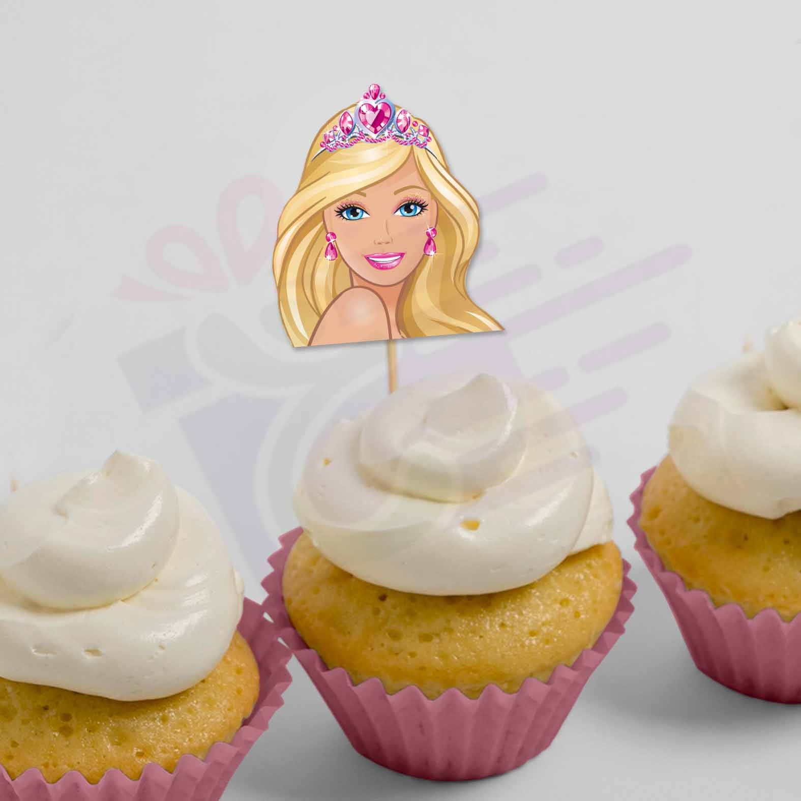 Barbie Birthday Cake and Cup Cakes — Domestic Diva Unleashed