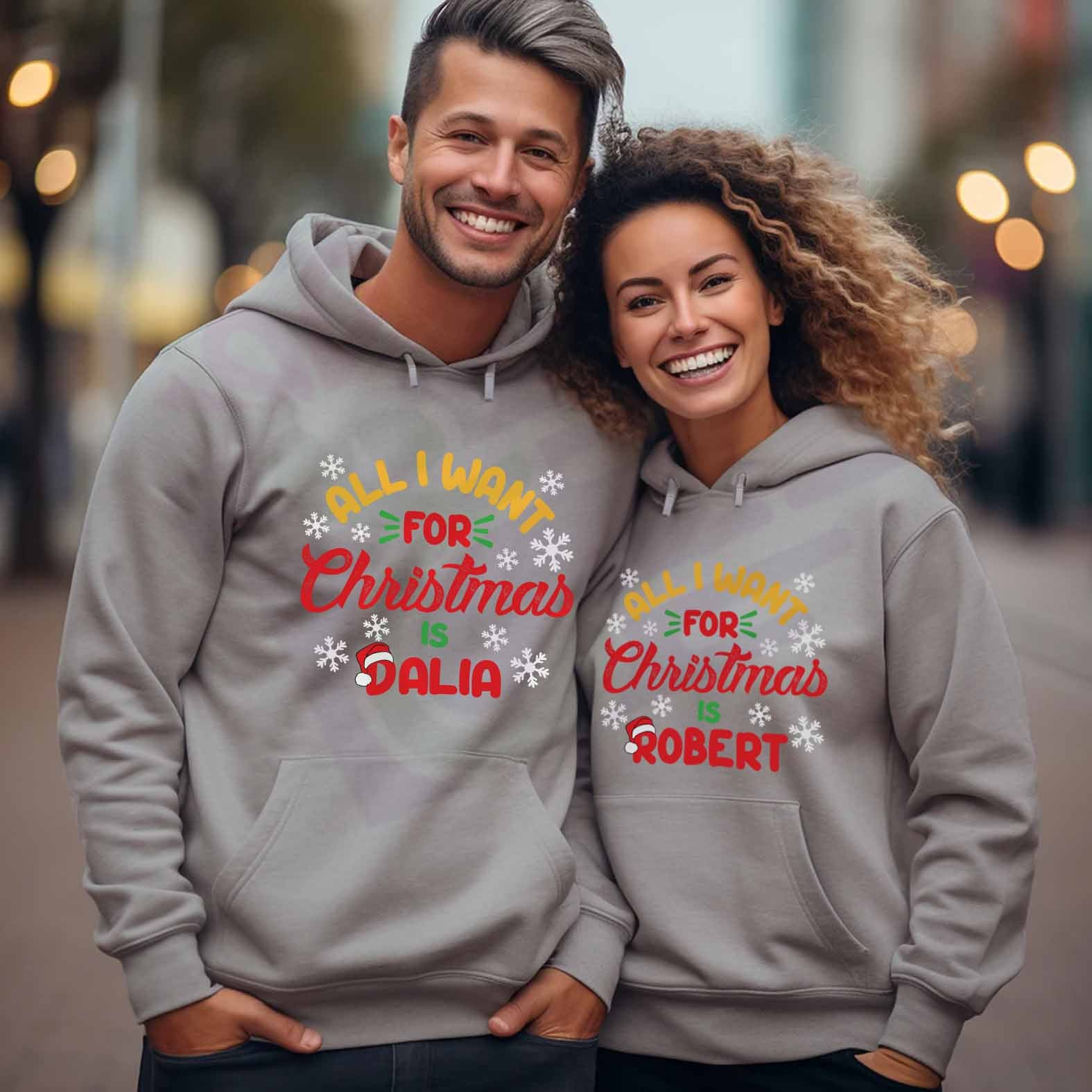 Christmas couple hoodie 02 – 5ouza3balat - Main Image