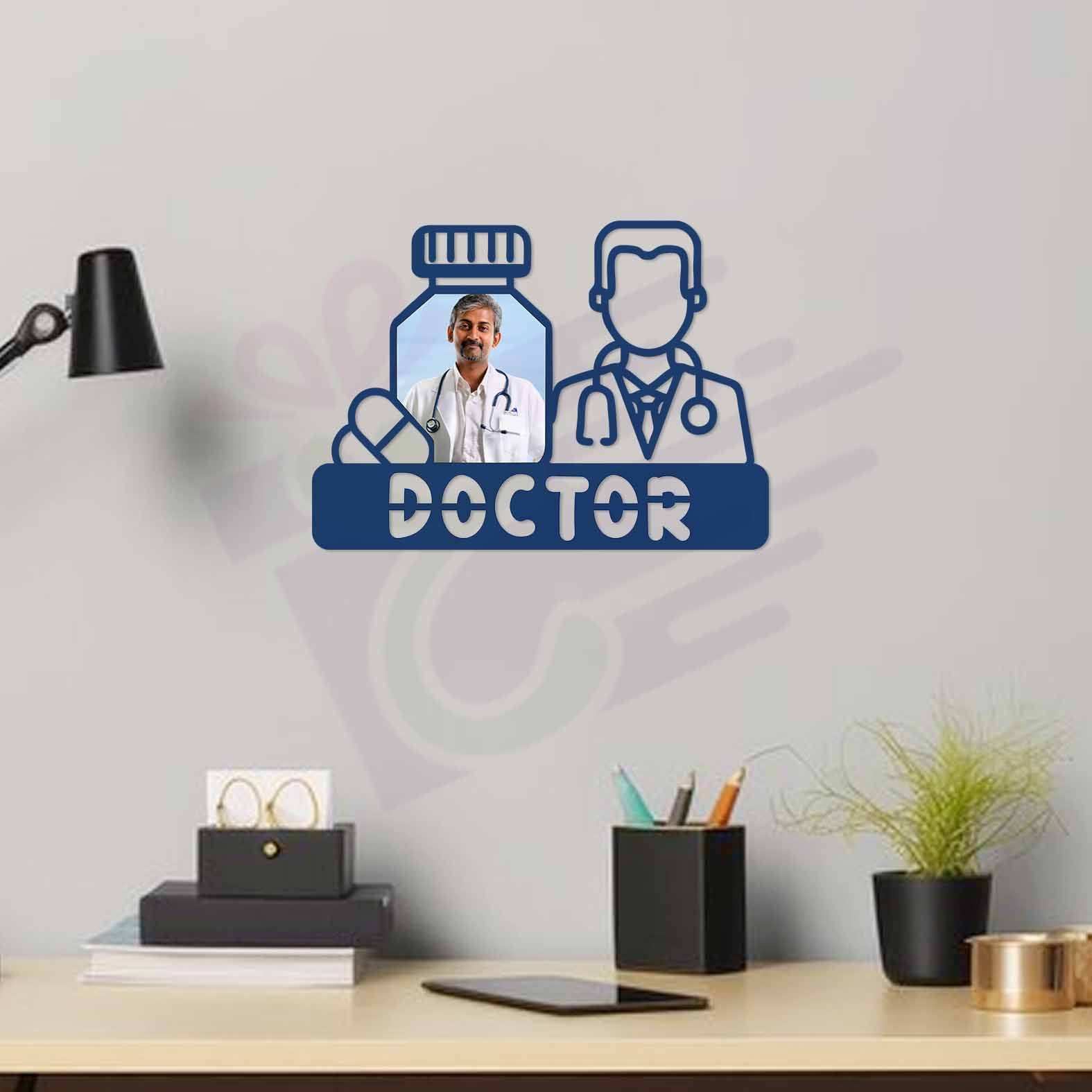 Doctor Introduction Wall Design Doctor Who Wall Decals PERSONALIZED Thank You Doctors Metal Wall Art