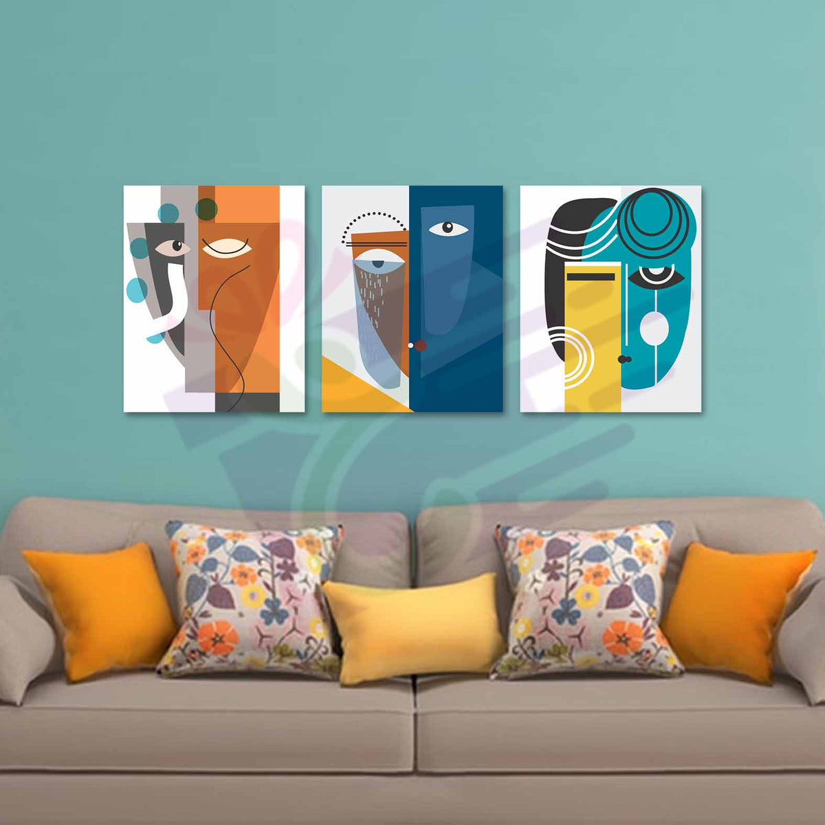 Boho faces tableau – 5ouza3balat