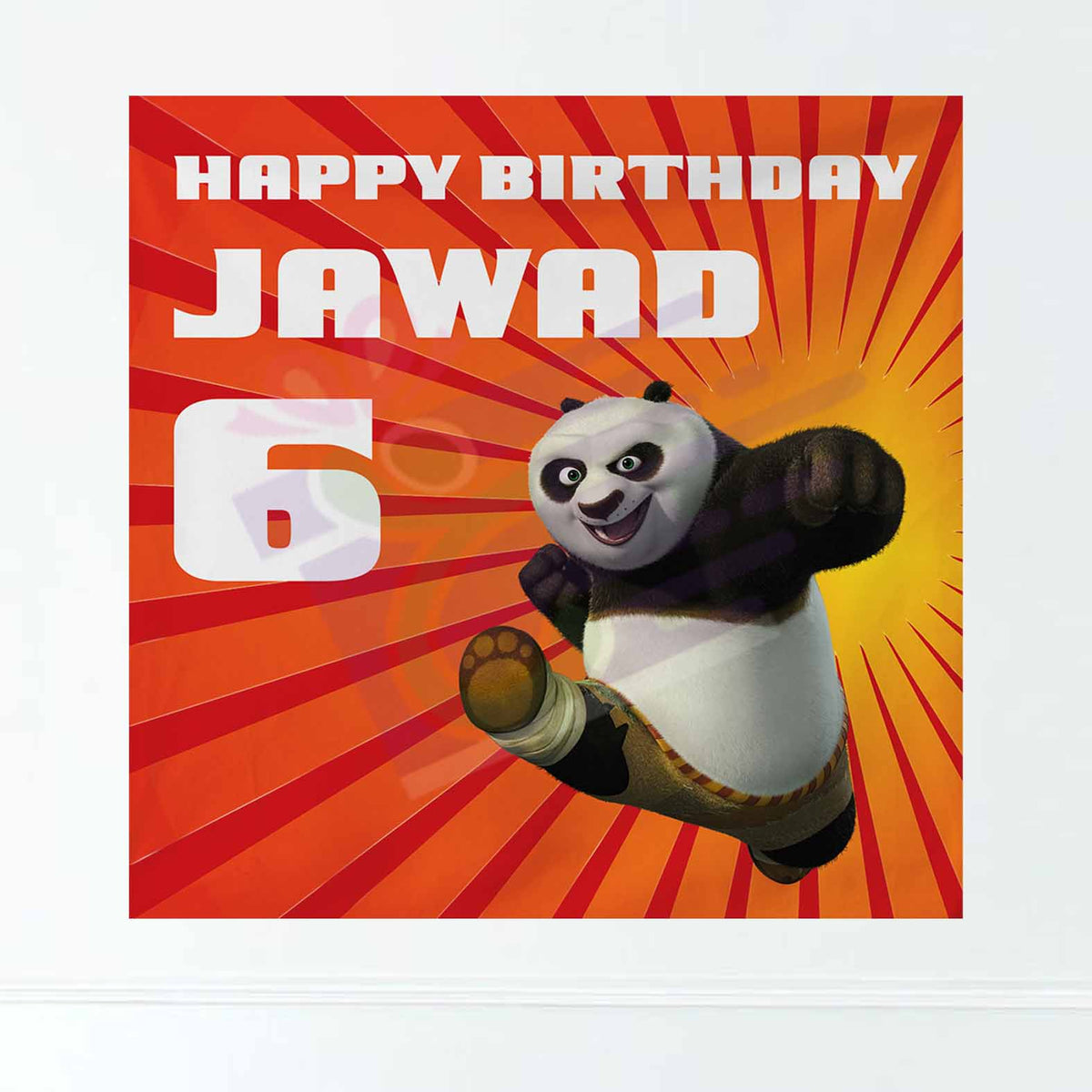 Kung Fu Panda Birthday Card Kung Fu Panda Personalised Children's